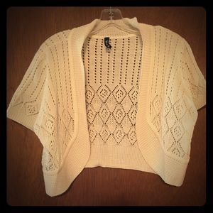 Short ivory cardigan