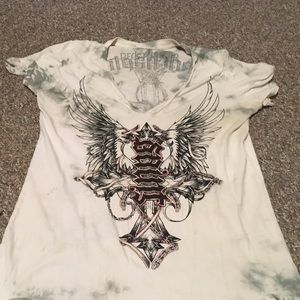 Sinner saint ambigram T-shirt