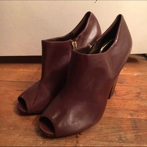 Vince Camuto peep toe booties