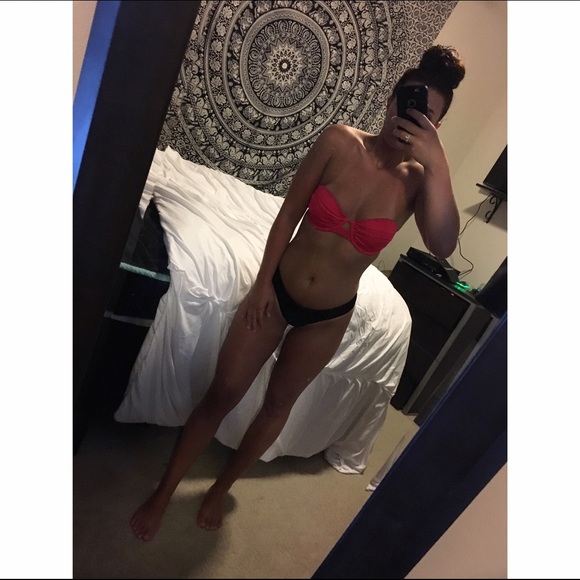 Red strapless Victoria secret top NOT BOTTOMS