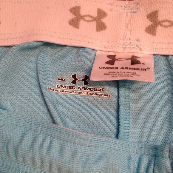 Under Armor Teal Athletic Shorts - Picture 2 of 2