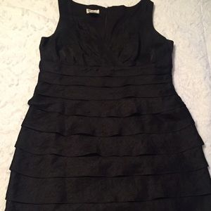 Black Tiered Cocktail Dress
