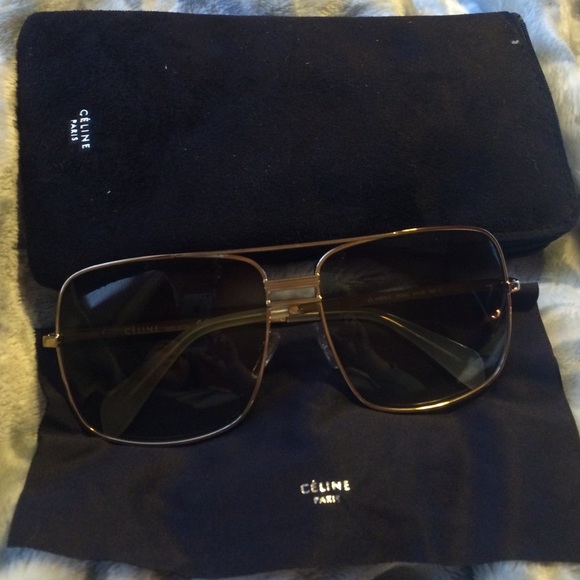*sold* Authentic Celine Square Aviators - Picture 2 of 4