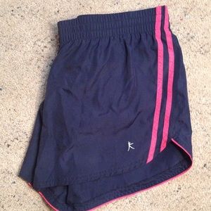 Navy Pink Running Shorts