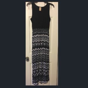 Black maxi dress