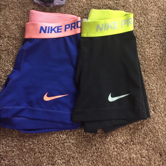 2 pair of Nike pro shorts