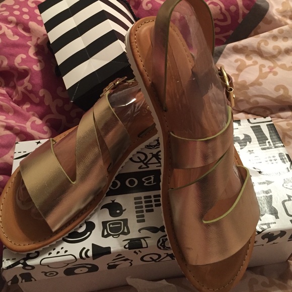 Metallic Gold Sandals