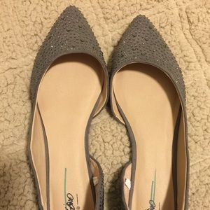 Brand new Mossimo Grey Sparkle Flatts
