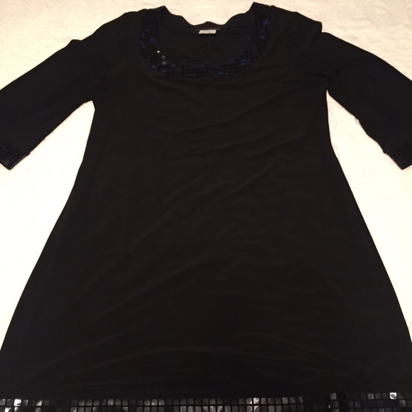 Black Jersey Cocktail Dress