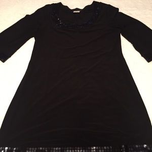 Black Jersey Cocktail Dress