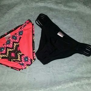 Two bikini bottoms