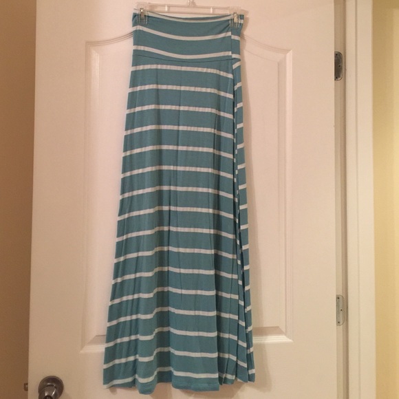 Maxi strip skirt