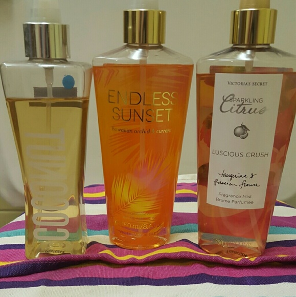 Body sprays used briefly