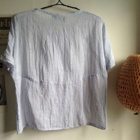 🚫SOLD LOCALLY🚫Eileen Fisher linen top - Picture 2 of 4