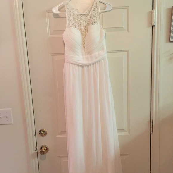 White Lace Maxi Dress.  Never been worn