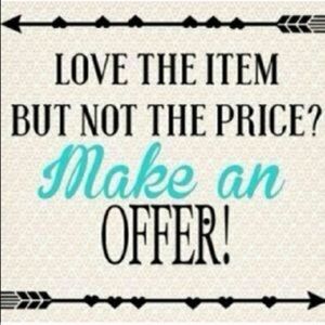 ACCEPTING LOWER OFFERS THAN PRICE LISTED