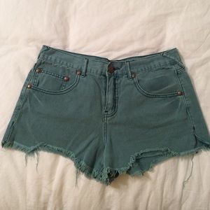 Free people jean shorts