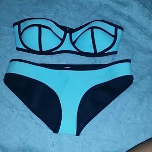 NEVER WORN Triangle Turquiose Bikini