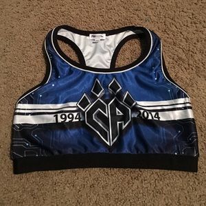 Sports bra and spandex