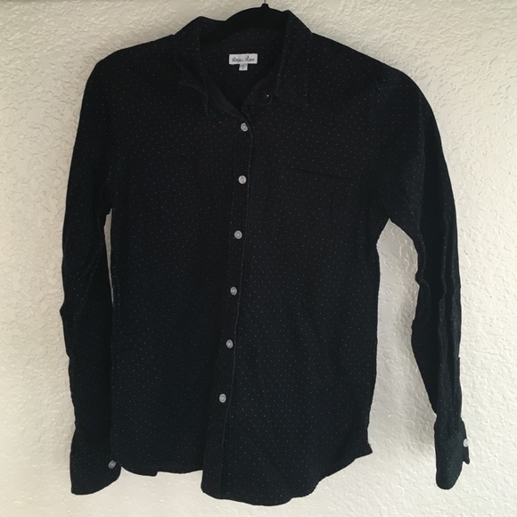 Corduroy Polka Dot Button Down