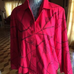 Beautiful red cropped jacket