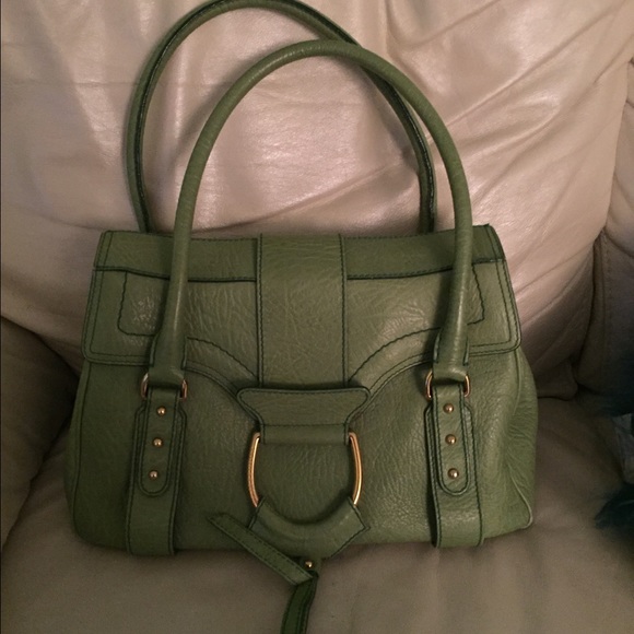 Dolce and Gabanna  Green leather Handbag