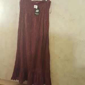 Wine Colored Maxi Dress