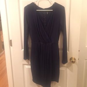 Lulu's navy dress long sleeve medium