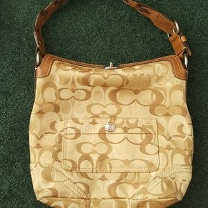 Coach bucket tote