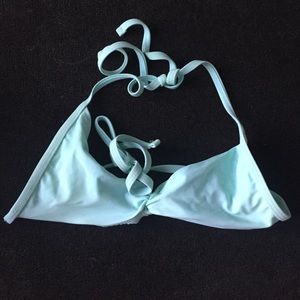 Aqua blue target bathing suit