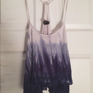 Forever XXI Tie Dye Cropped Tank Top