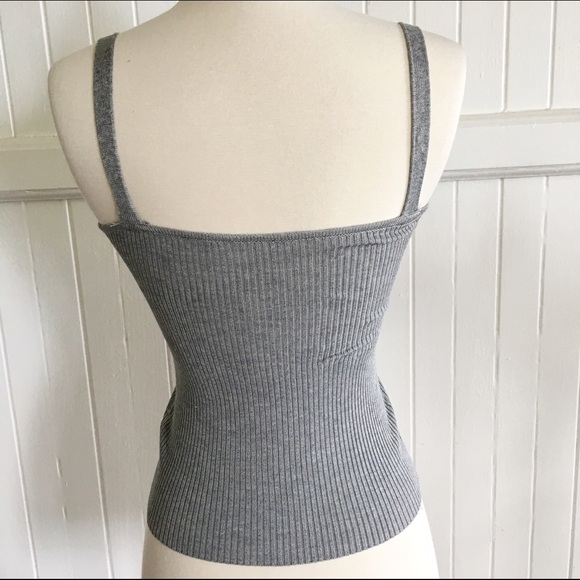 🌟HP 🌟Grey Ribbed tank - Picture 2 of 3