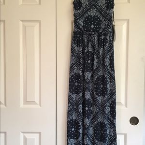 Navy blue maxi dress:)