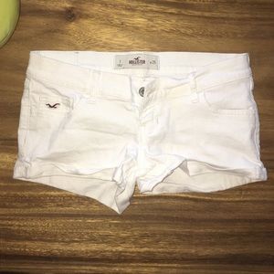 White denim Hollister shorts- 1