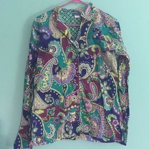 Vera Bradley Pajama Set Size Medium!