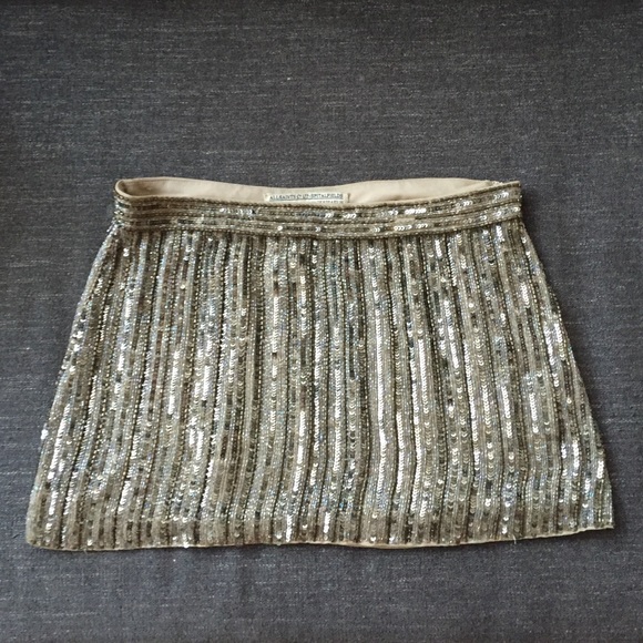 All saints hand embellished mini skirt