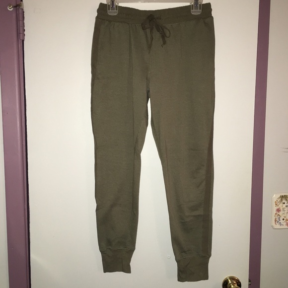 Army green joggers