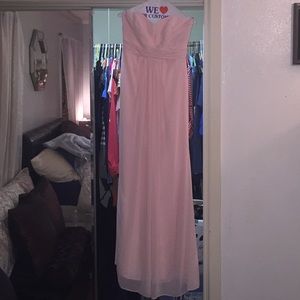David's Bridal Bridesmaid Dress- Blush Pink