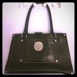 ❗️SOLD ❗️Michael Kors black alligator print bag.
