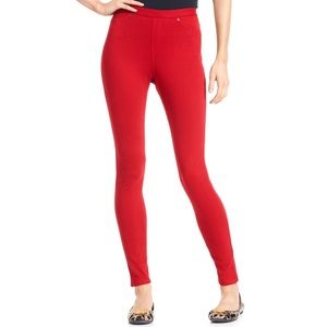 Hue Original Denim Deep Red Leggings