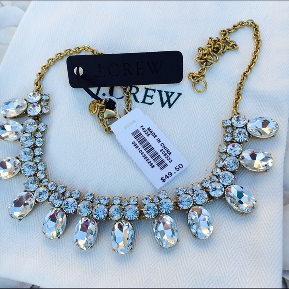 🎀HP🎀 J Crew Crystal Gemstone Statement Necklace - Picture 4 of 4