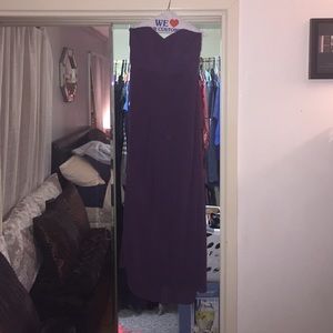 David's Bridal Bridesmaid Dress- Plumb