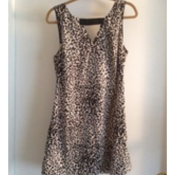 Animal print shift dress