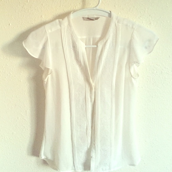 White sheer H&M blouse