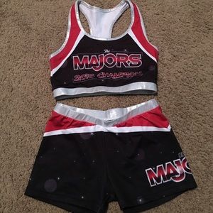 Sports bra and spandex