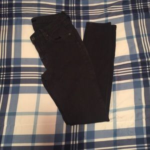 7 for all mankind black skinny jeans