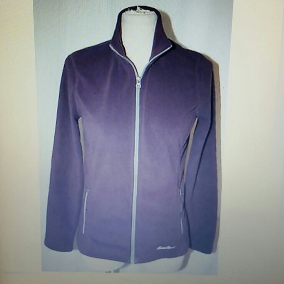 Eddie Bauer Fleece Zip Up Jacket Purple S