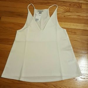 NWT H&M V neck white tank