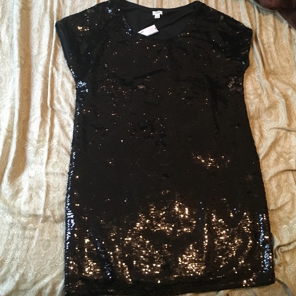 Black Sequined Dress