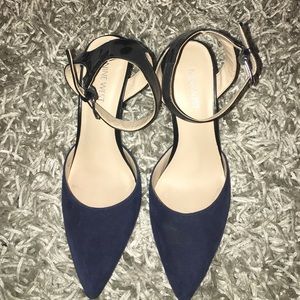 Navy Blue & Black Nine West Heels - Size 7.5